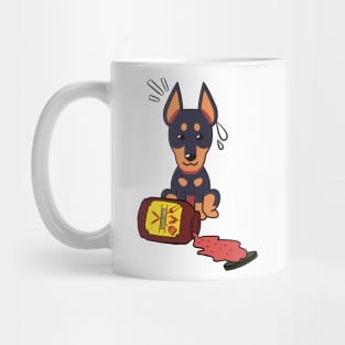 Funny Alsatian Spills a jar of BBQ Sauce Mug